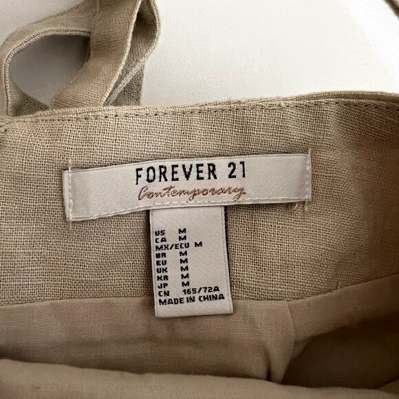 Forever 21 Cream Linen Blend Wrap Skirt - Picture 5 of 6